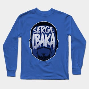 serge ibaka player silhouette Long Sleeve T-Shirt